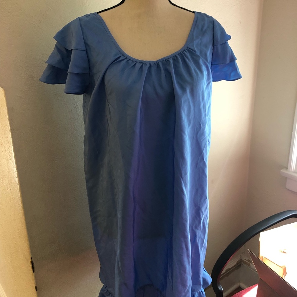 Club Monaco Blue Slip Dress